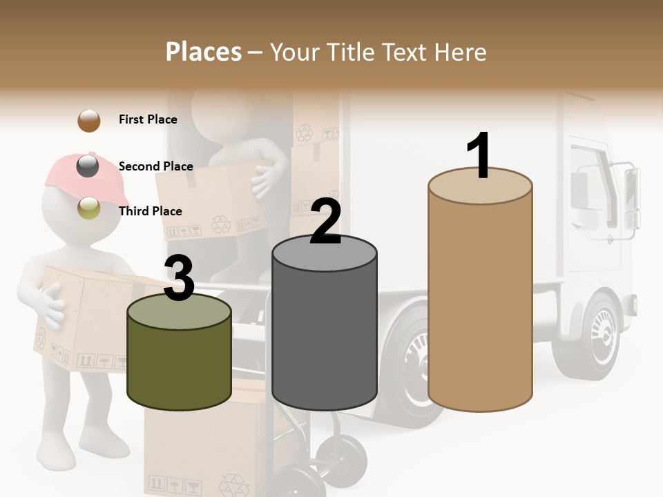 Shipment Heavy Worker PowerPoint Template