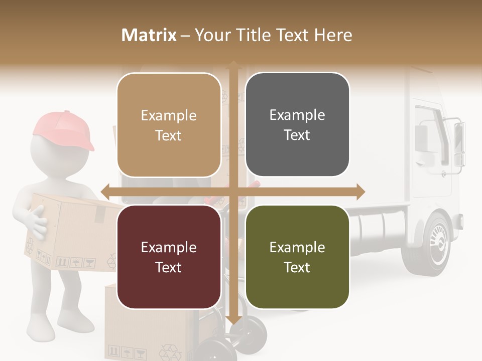 Shipment Heavy Worker PowerPoint Template