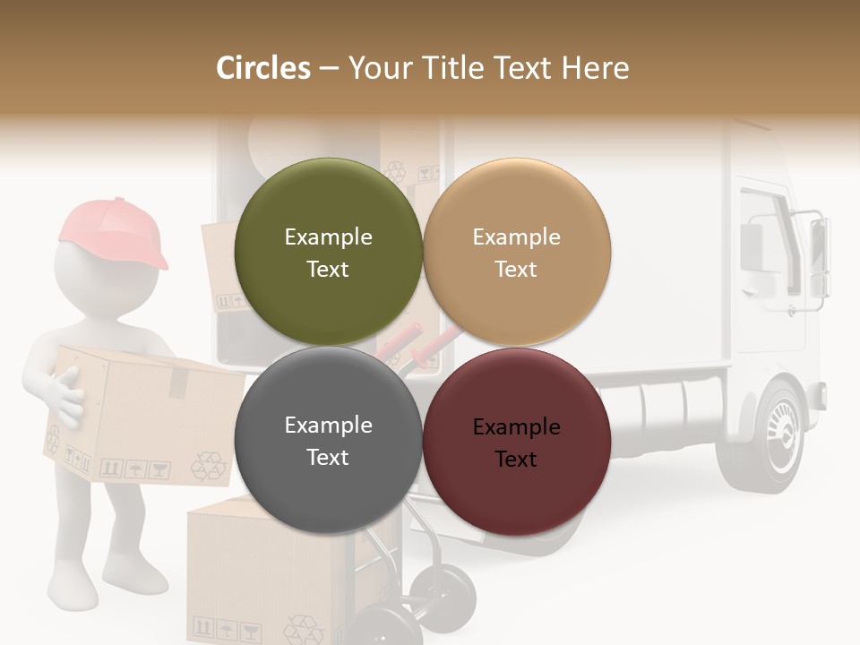 Shipment Heavy Worker PowerPoint Template