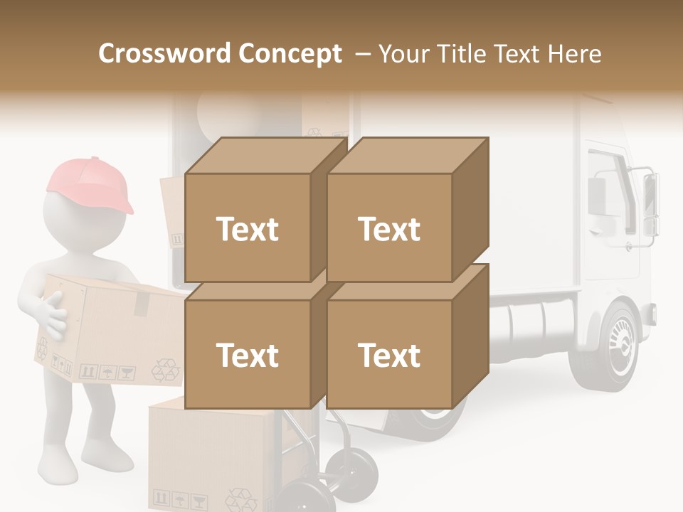 Shipment Heavy Worker PowerPoint Template