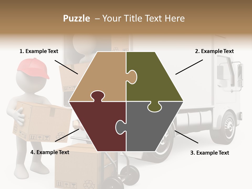 Shipment Heavy Worker PowerPoint Template