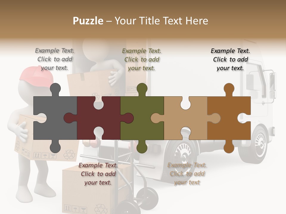 Shipment Heavy Worker PowerPoint Template