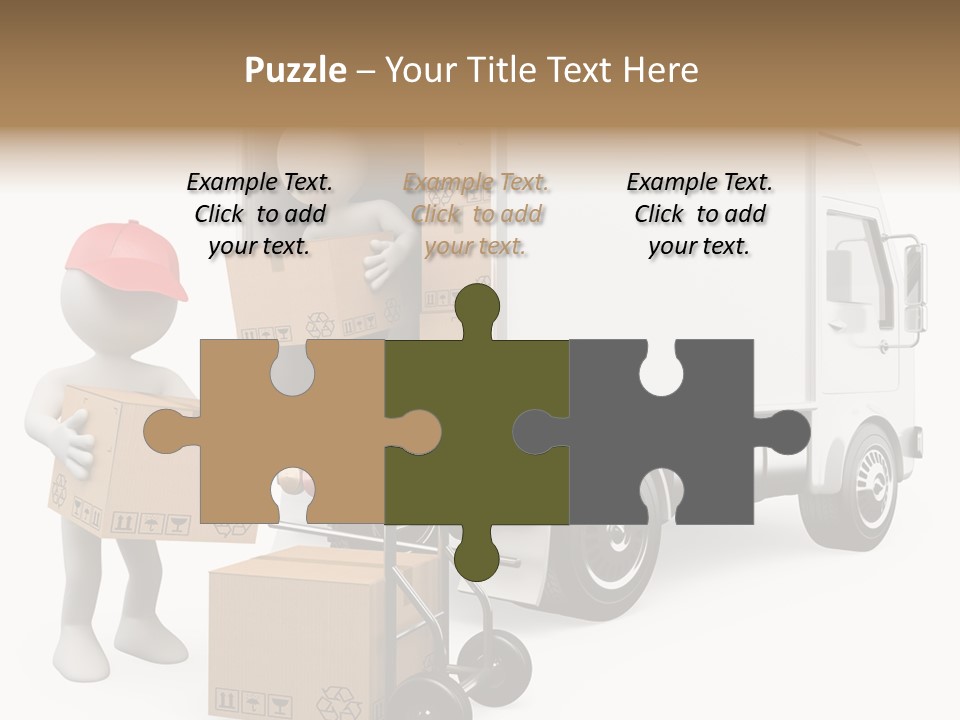 Shipment Heavy Worker PowerPoint Template