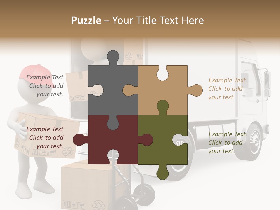 Shipment Heavy Worker PowerPoint Template