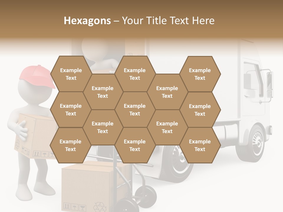 Shipment Heavy Worker PowerPoint Template