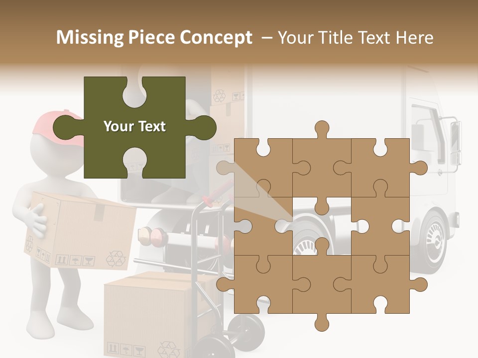 Shipment Heavy Worker PowerPoint Template