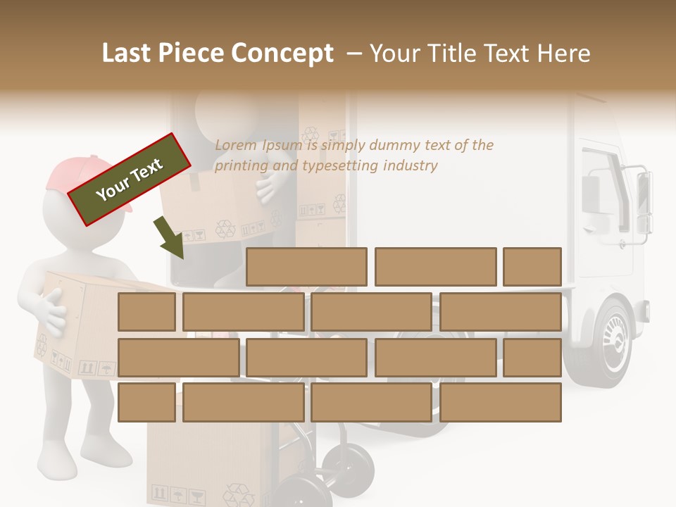 Shipment Heavy Worker PowerPoint Template