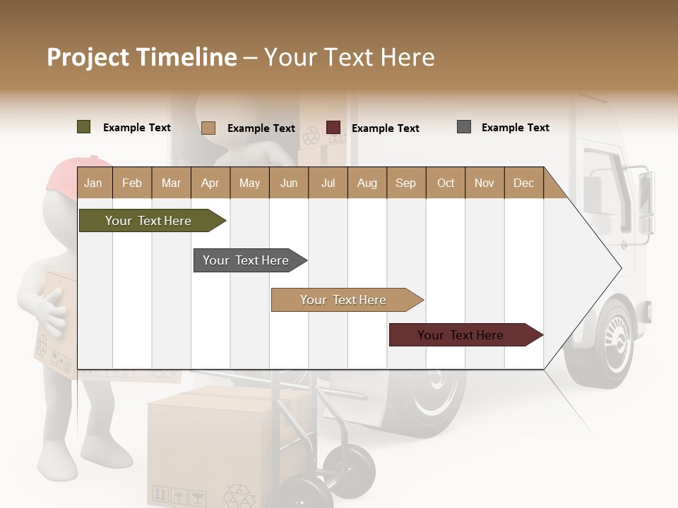 Shipment Heavy Worker PowerPoint Template