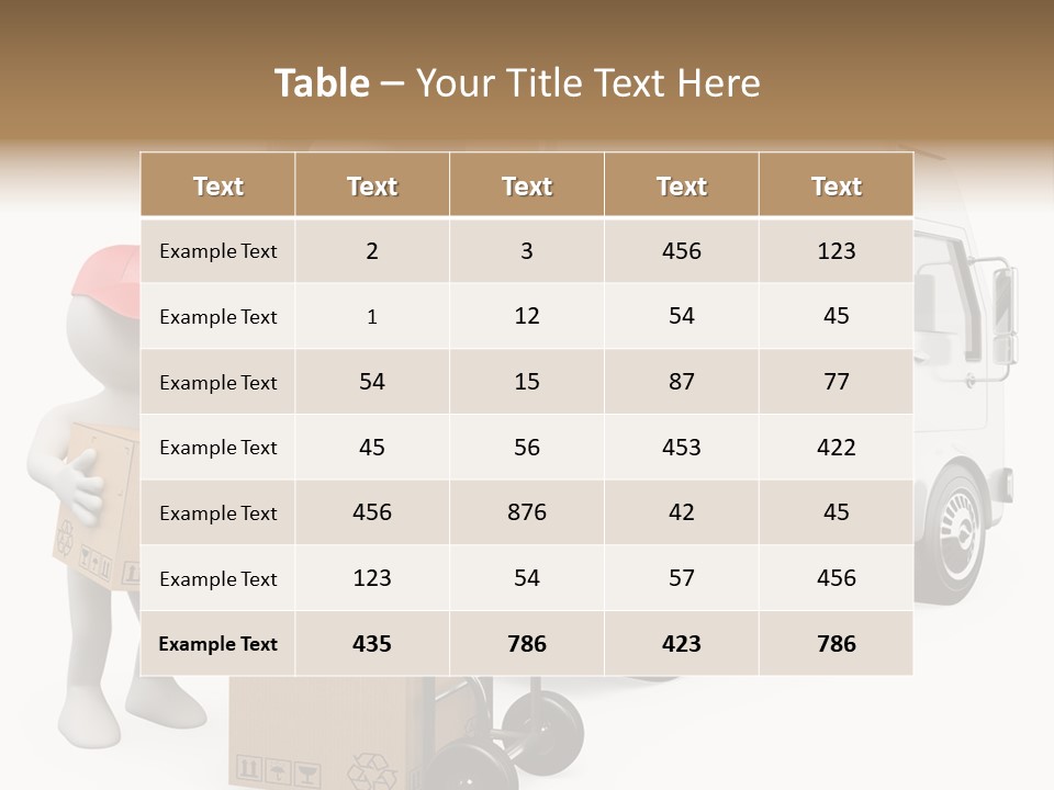 Shipment Heavy Worker PowerPoint Template