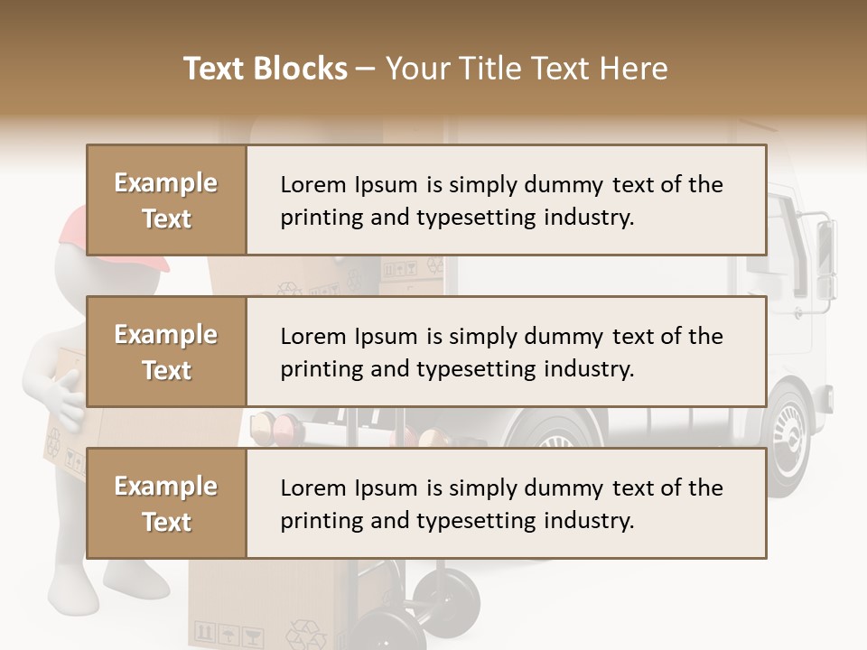 Shipment Heavy Worker PowerPoint Template