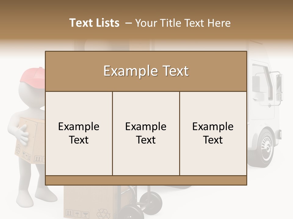 Shipment Heavy Worker PowerPoint Template