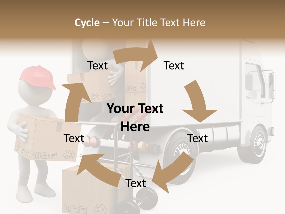 Shipment Heavy Worker PowerPoint Template
