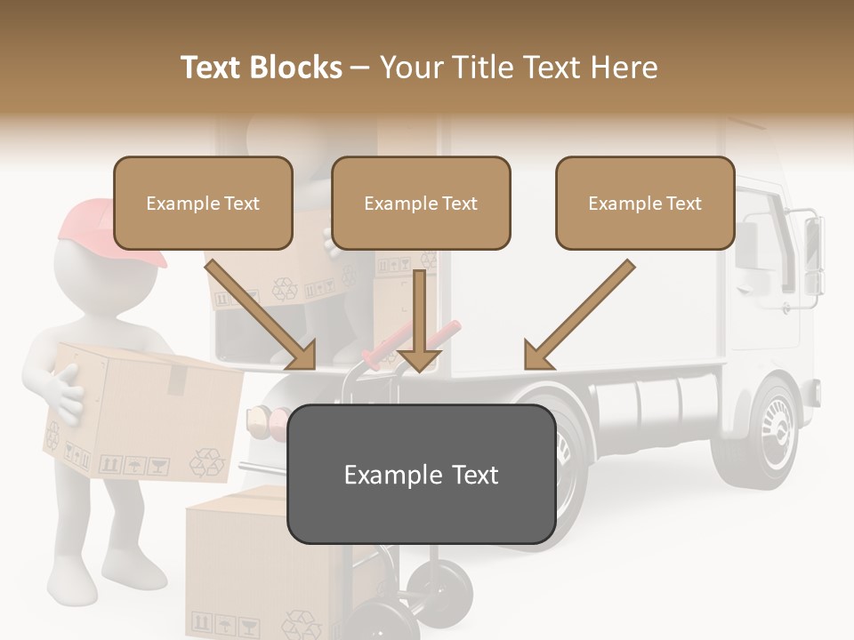 Shipment Heavy Worker PowerPoint Template