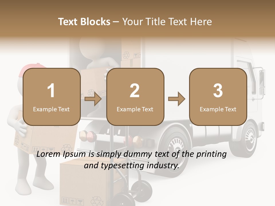 Shipment Heavy Worker PowerPoint Template