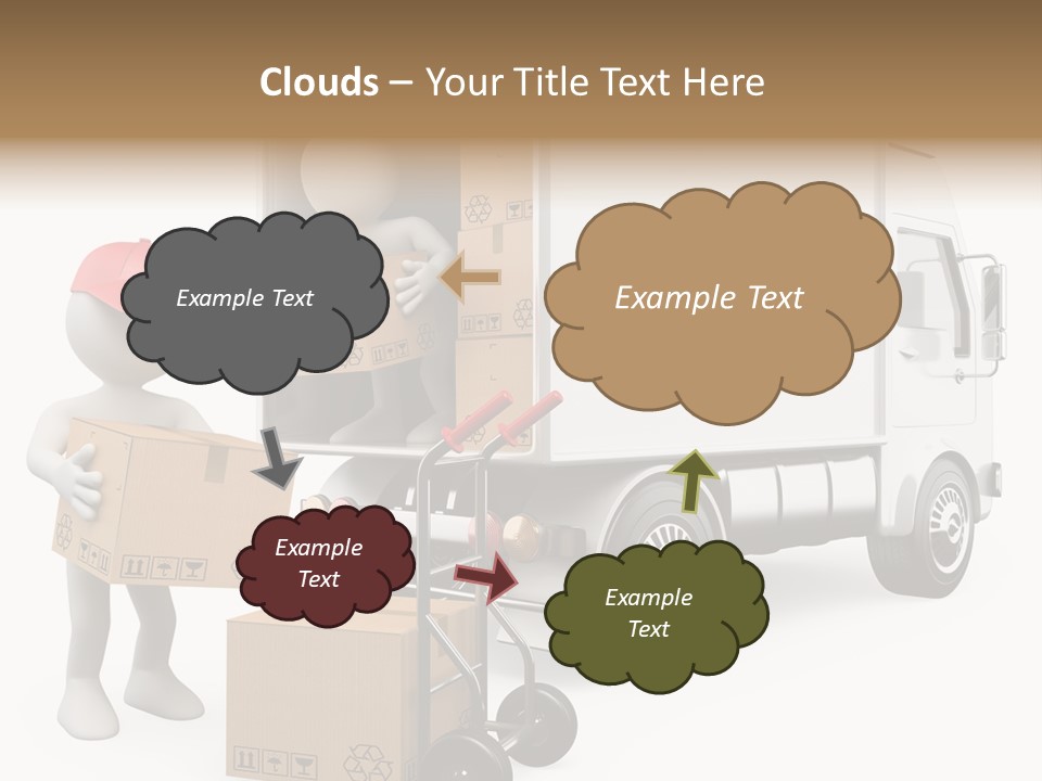 Shipment Heavy Worker PowerPoint Template