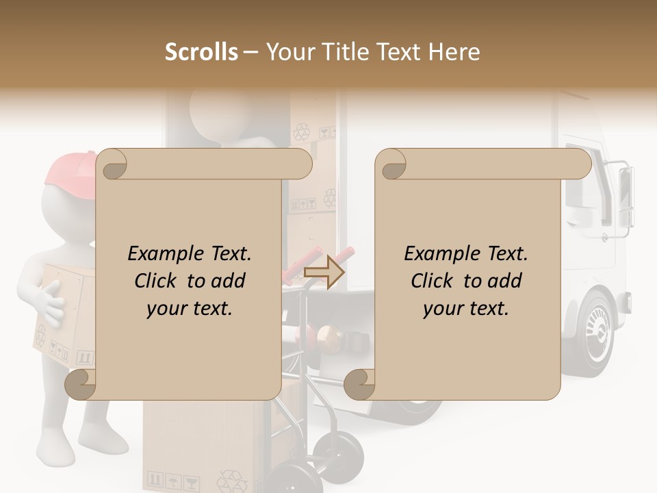 Shipment Heavy Worker PowerPoint Template