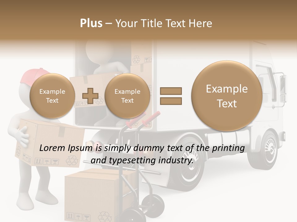 Shipment Heavy Worker PowerPoint Template