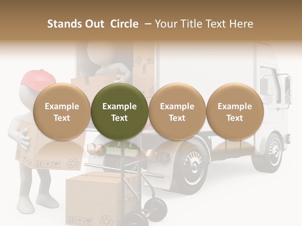 Shipment Heavy Worker PowerPoint Template