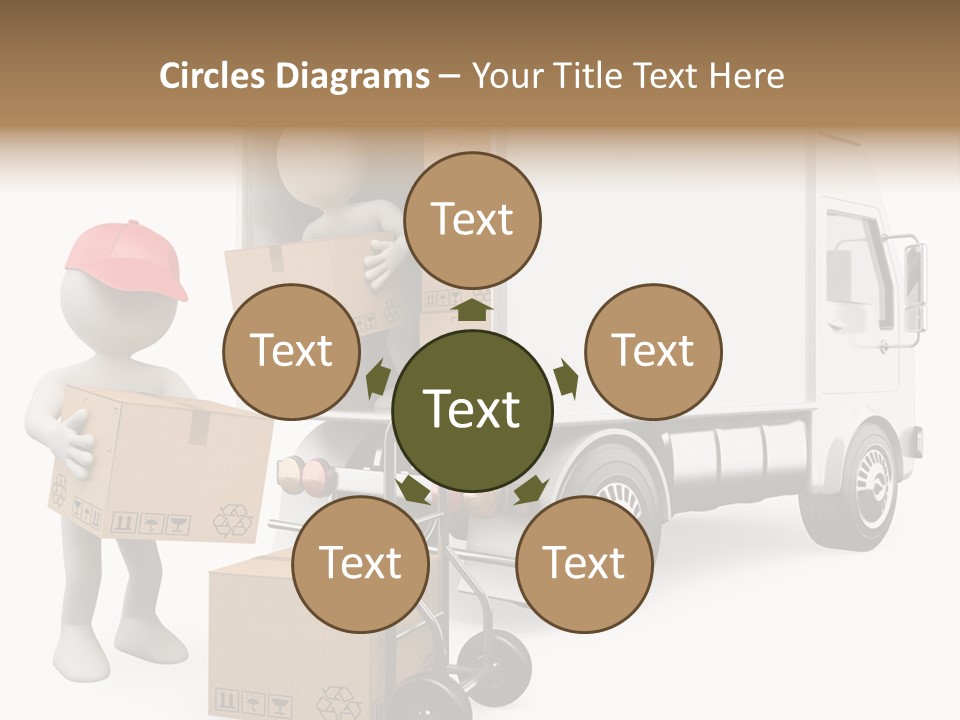 Shipment Heavy Worker PowerPoint Template