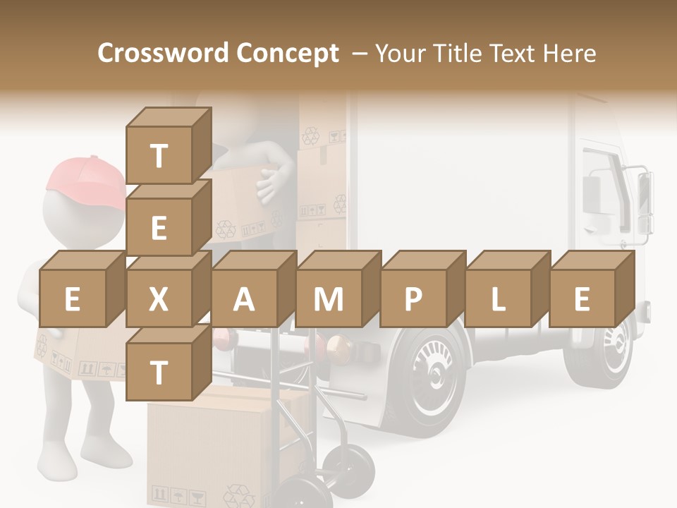 Shipment Heavy Worker PowerPoint Template