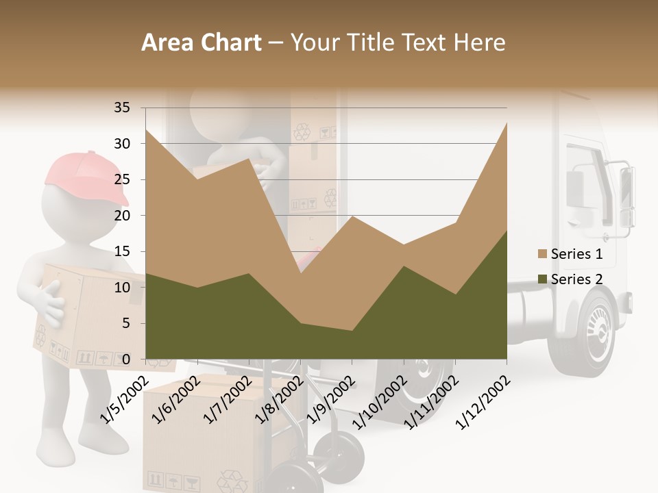 Shipment Heavy Worker PowerPoint Template