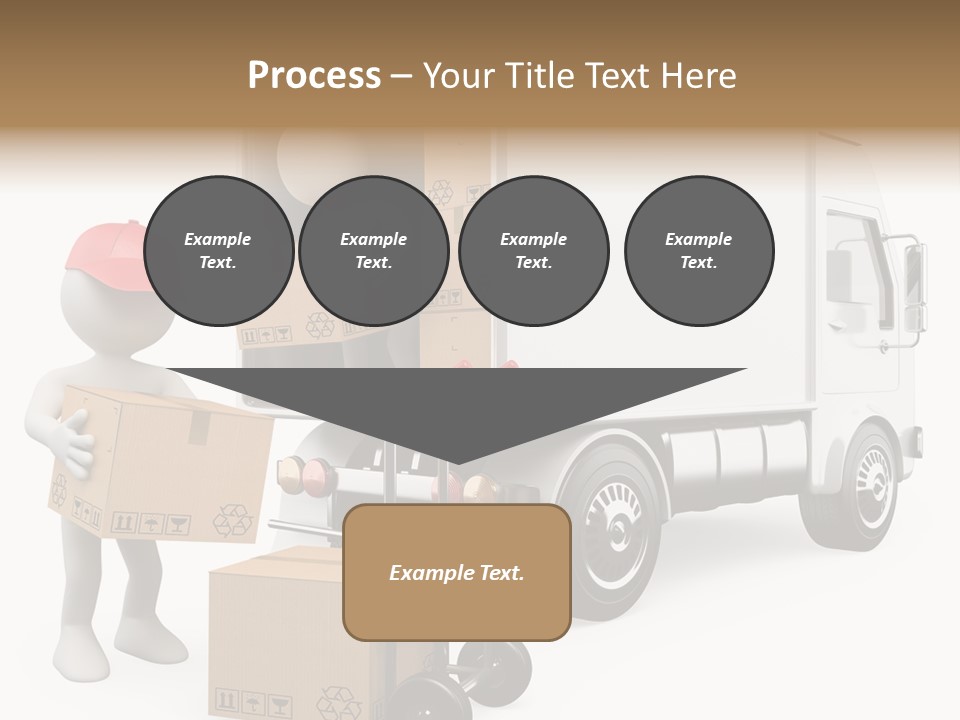 Shipment Heavy Worker PowerPoint Template