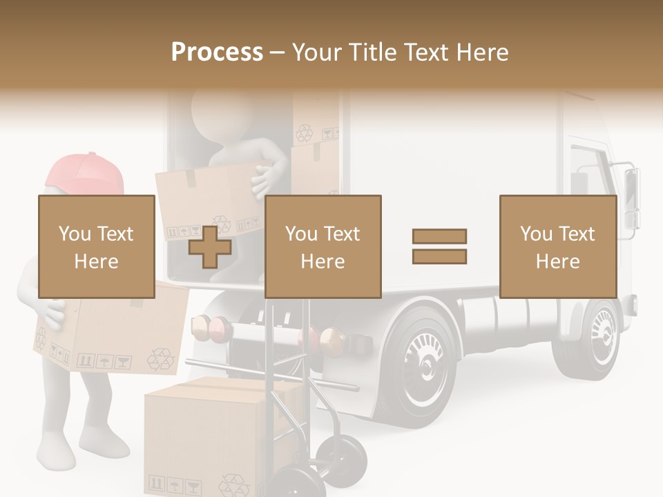 Shipment Heavy Worker PowerPoint Template