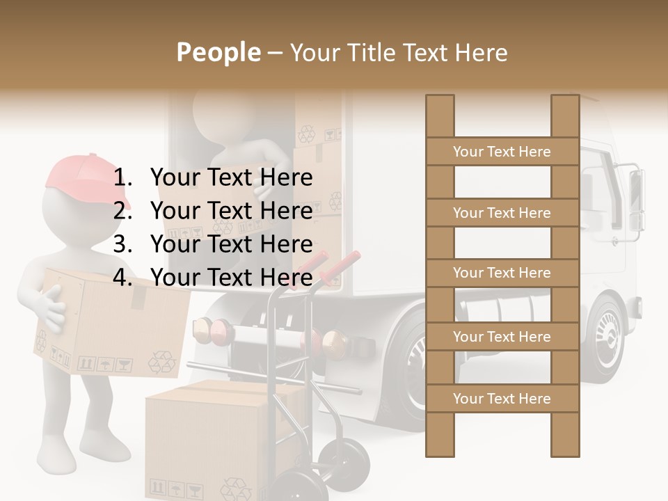 Shipment Heavy Worker PowerPoint Template