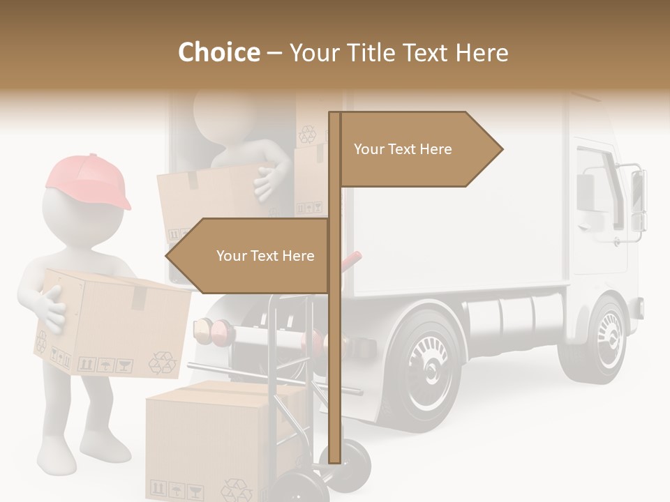 Shipment Heavy Worker PowerPoint Template