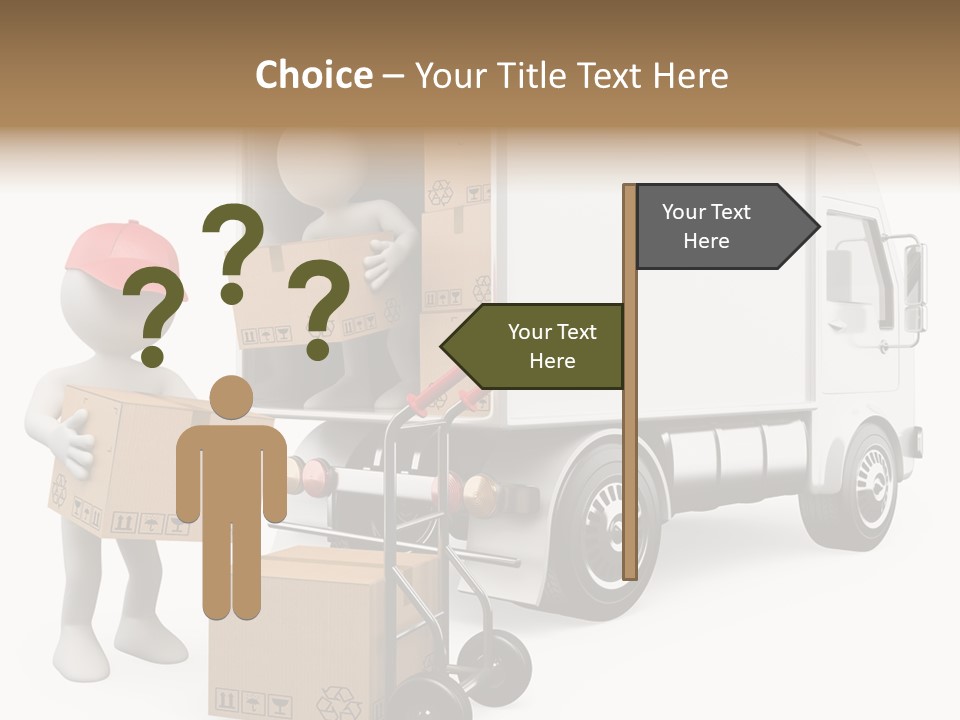 Shipment Heavy Worker PowerPoint Template