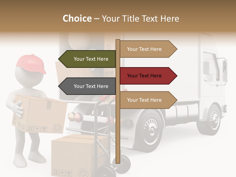 Shipment Heavy Worker PowerPoint Template