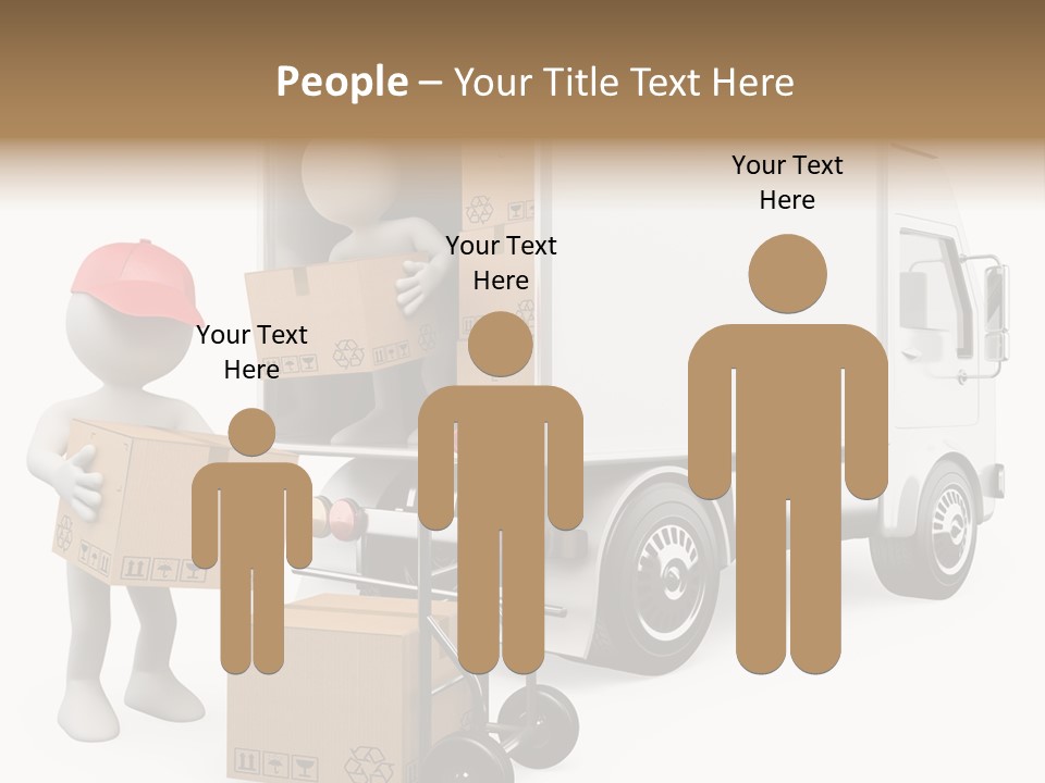 Shipment Heavy Worker PowerPoint Template