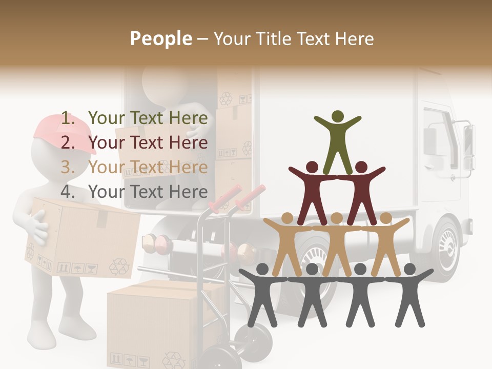 Shipment Heavy Worker PowerPoint Template