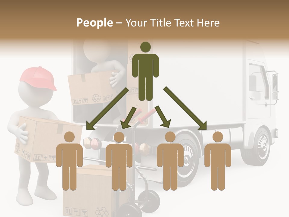 Shipment Heavy Worker PowerPoint Template