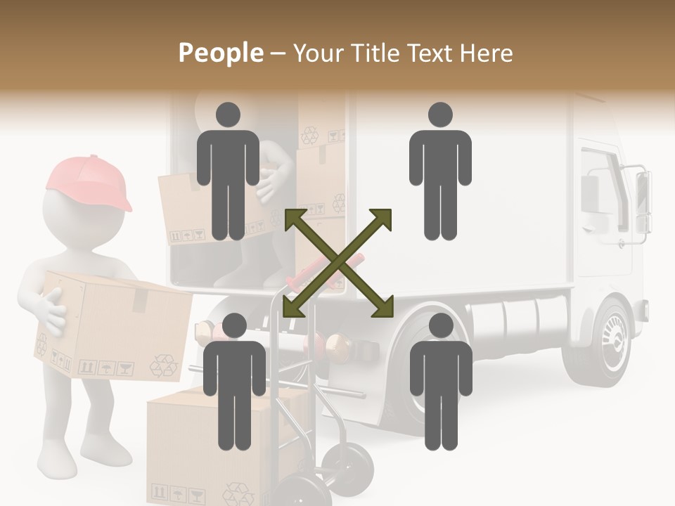 Shipment Heavy Worker PowerPoint Template