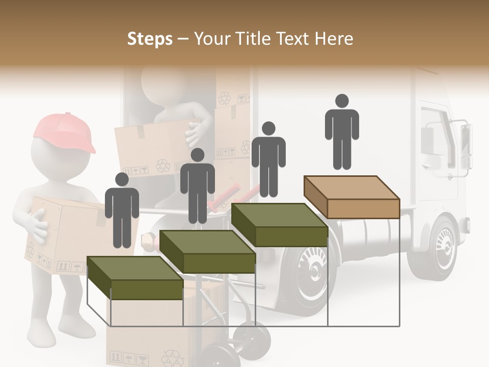Shipment Heavy Worker PowerPoint Template