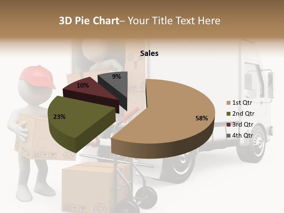 Shipment Heavy Worker PowerPoint Template