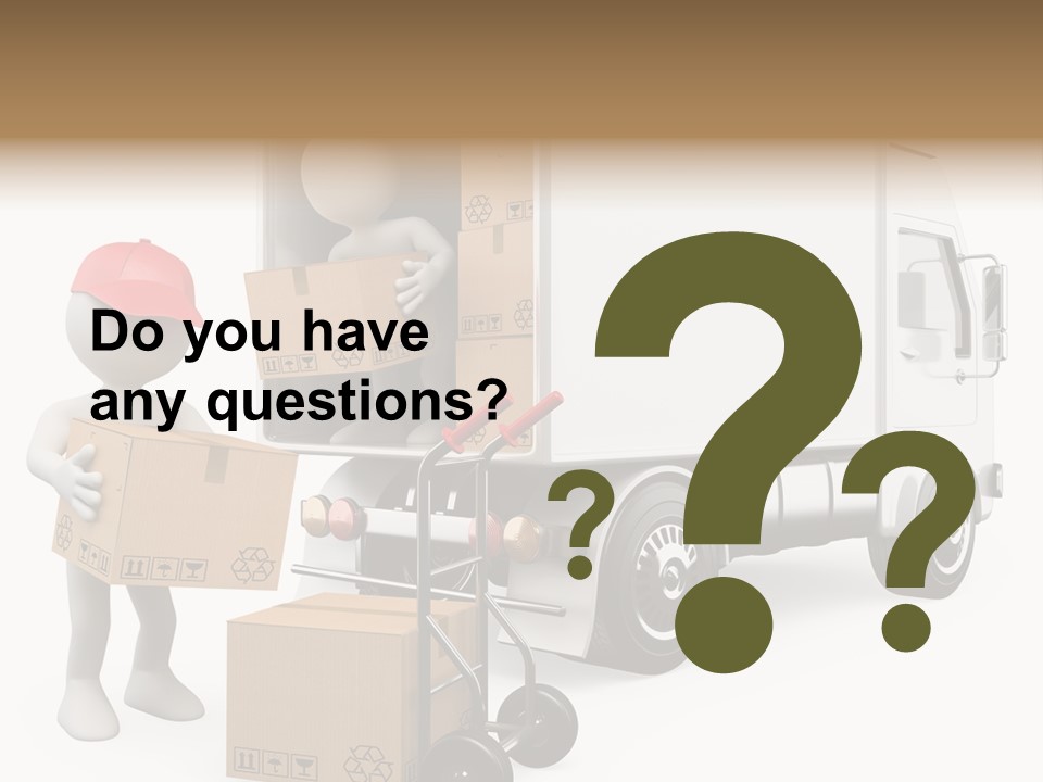 Shipment Heavy Worker PowerPoint Template