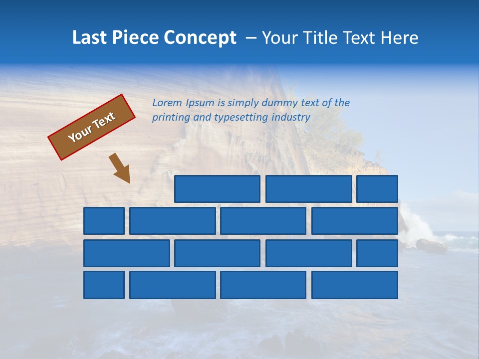 Blue Coast Yellow PowerPoint Template