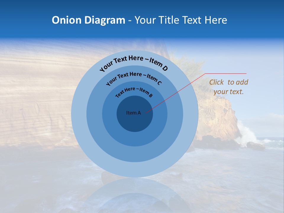 Blue Coast Yellow PowerPoint Template