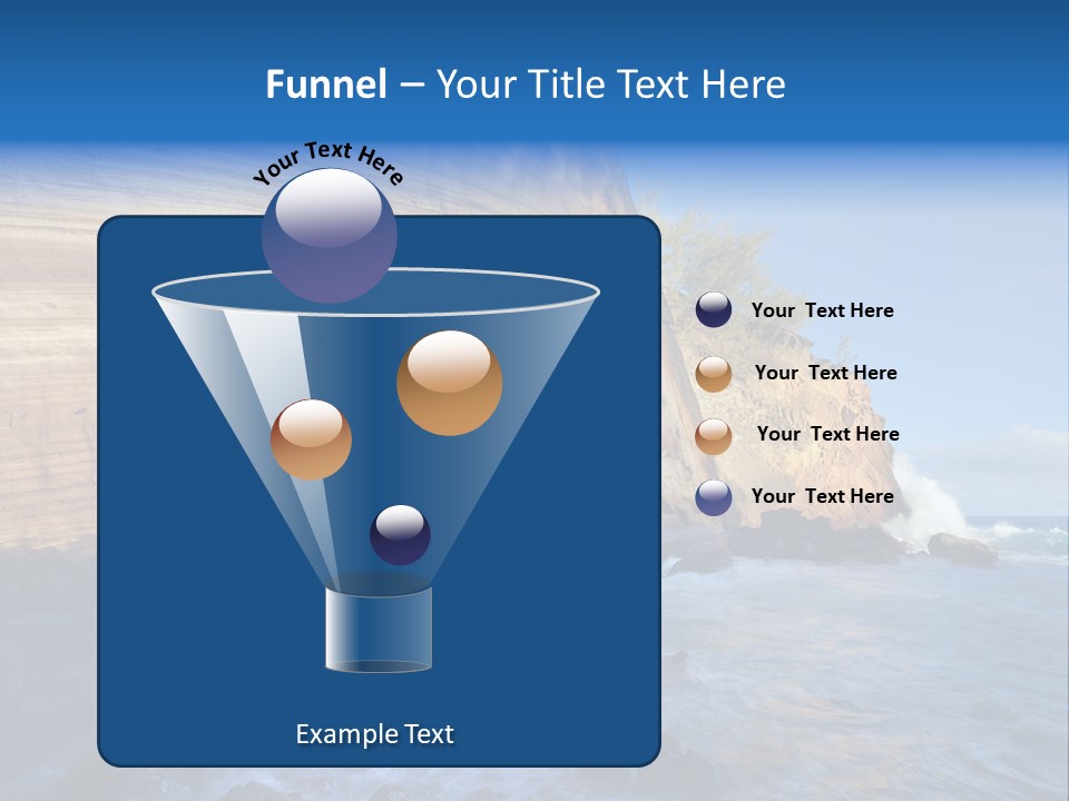 Blue Coast Yellow PowerPoint Template