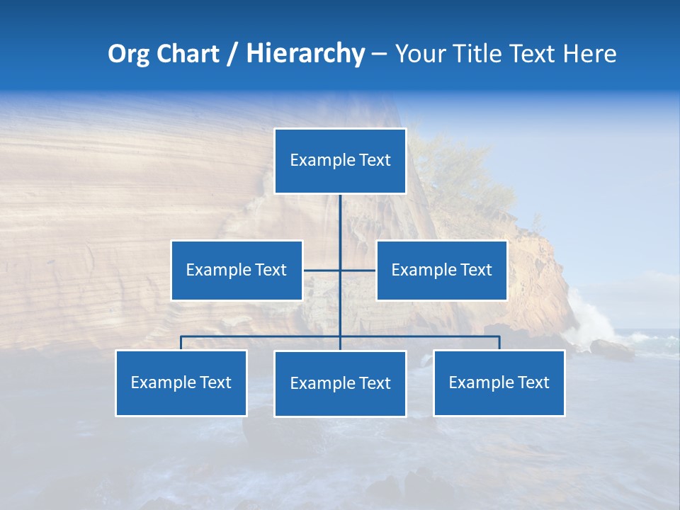 Blue Coast Yellow PowerPoint Template