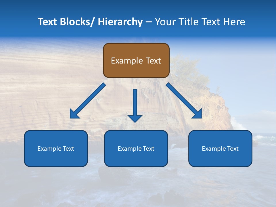Blue Coast Yellow PowerPoint Template