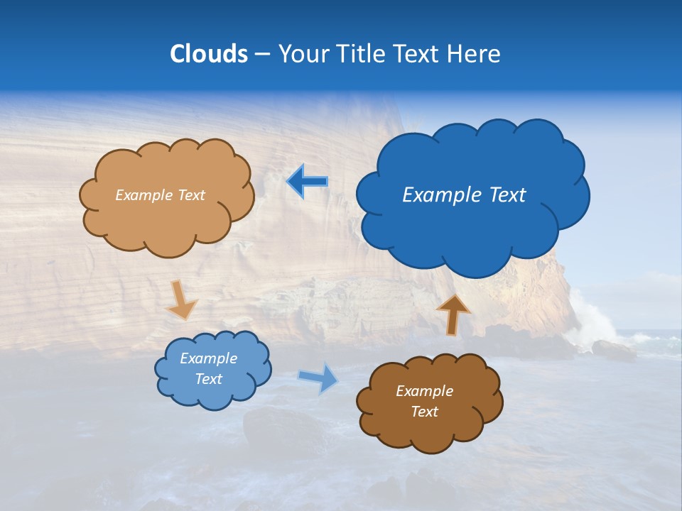 Blue Coast Yellow PowerPoint Template