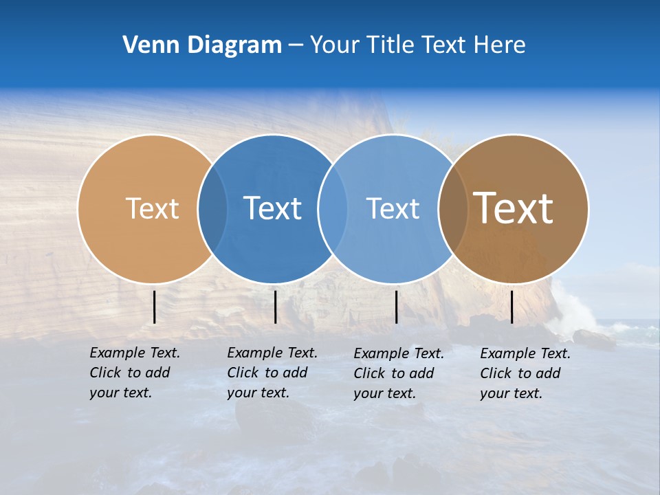 Blue Coast Yellow PowerPoint Template