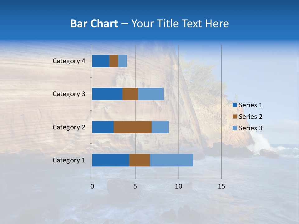 Blue Coast Yellow PowerPoint Template