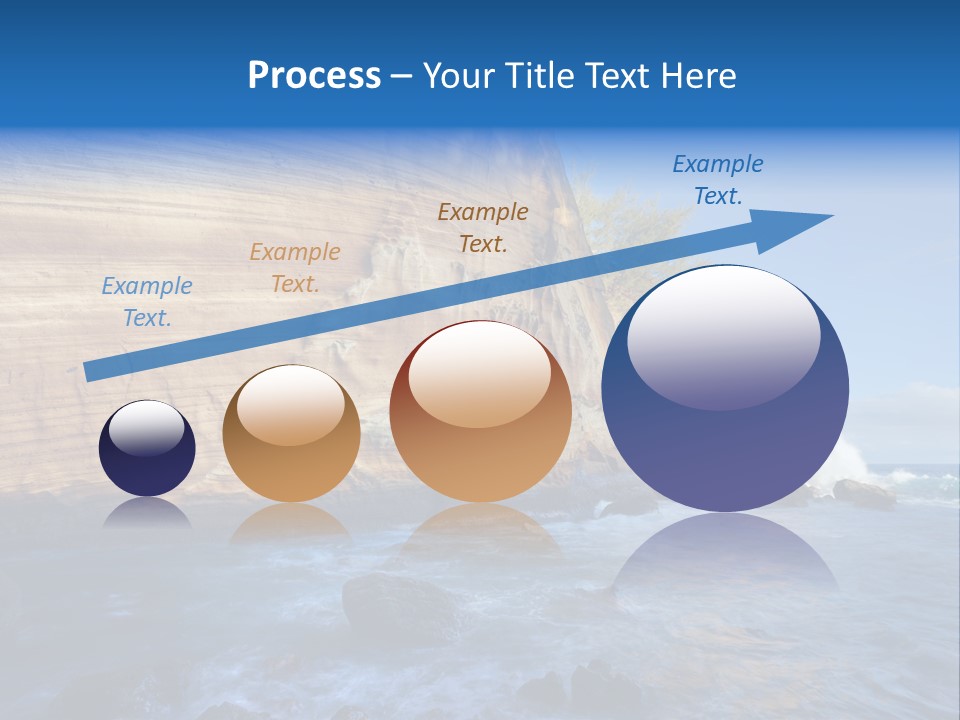 Blue Coast Yellow PowerPoint Template