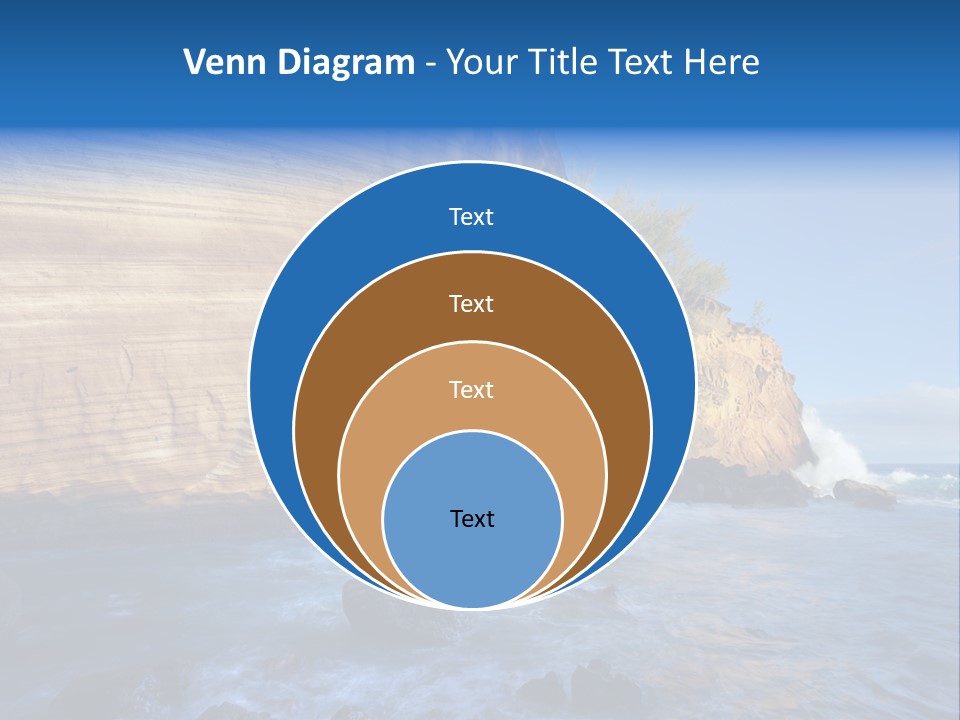 Blue Coast Yellow PowerPoint Template