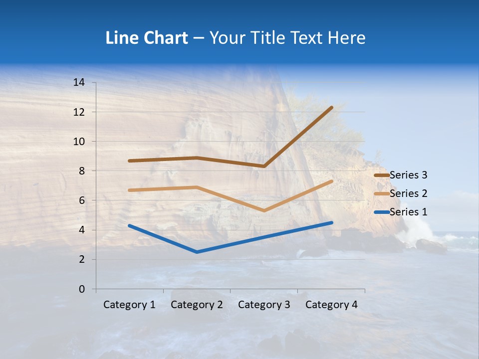 Blue Coast Yellow PowerPoint Template