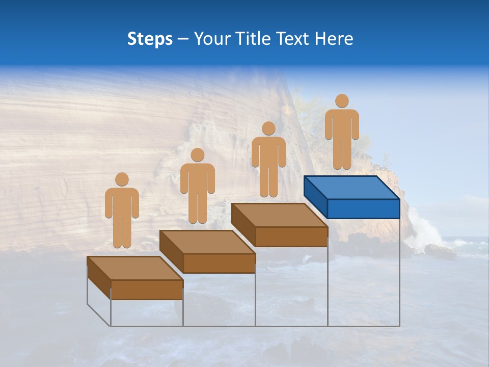 Blue Coast Yellow PowerPoint Template